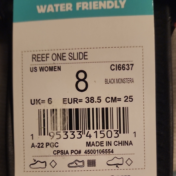 Coco Reef Black and Orange Sandals - Picture 6 of 7